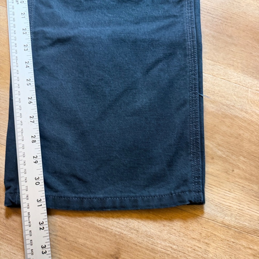 Vintage Carhartt B01 Pants Mens 34x31 Faded Black Double Knee Canvas Dungaree - Picture 10 of 12